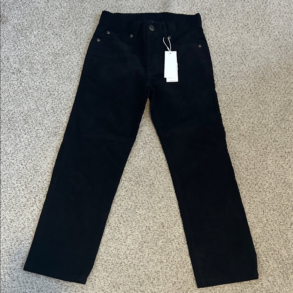 NWT Janie & Jack Black Corduroy “Connor” Pant, 7